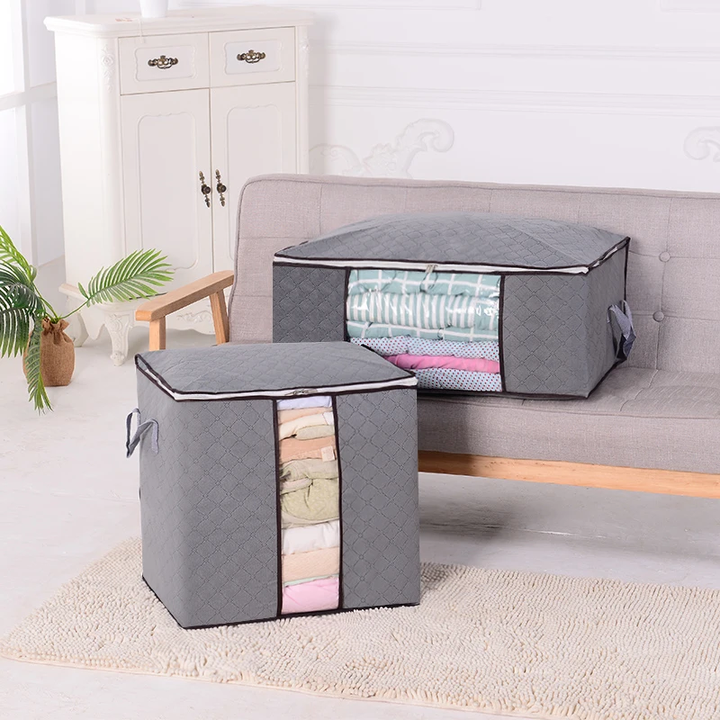 

Non woven storage bag finishing bag clothes quilt moving luggage packing bag super large capacity clothes moisture-proof storage