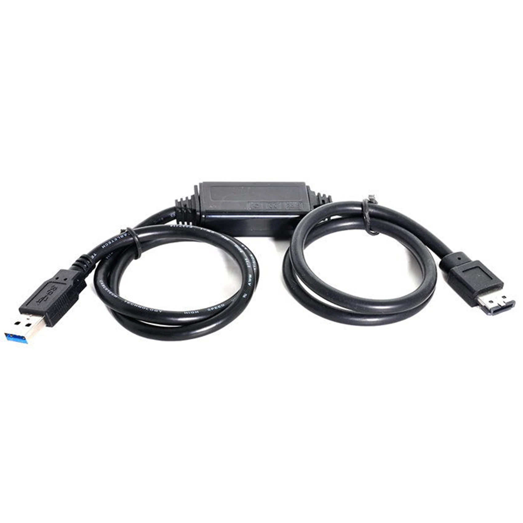 Фото Адаптер питания ESATA 5 в постоянного тока на USB 3,0, кабель преобразователя питания USB в HDD/SSD/ODD ESATA, 1 м №1