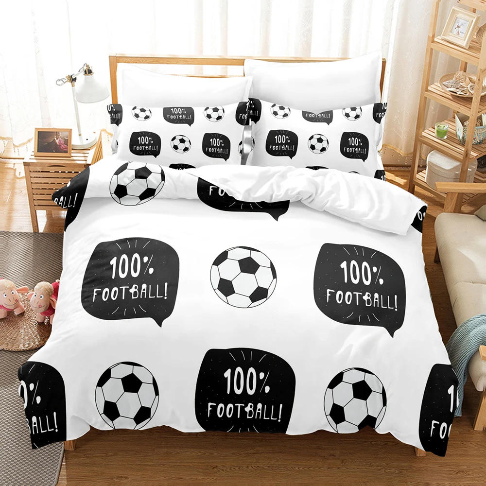 

3D football Sets Duvet Cover Set With Pillowcase Twin Full Queen King Bedclothes Bed Linen