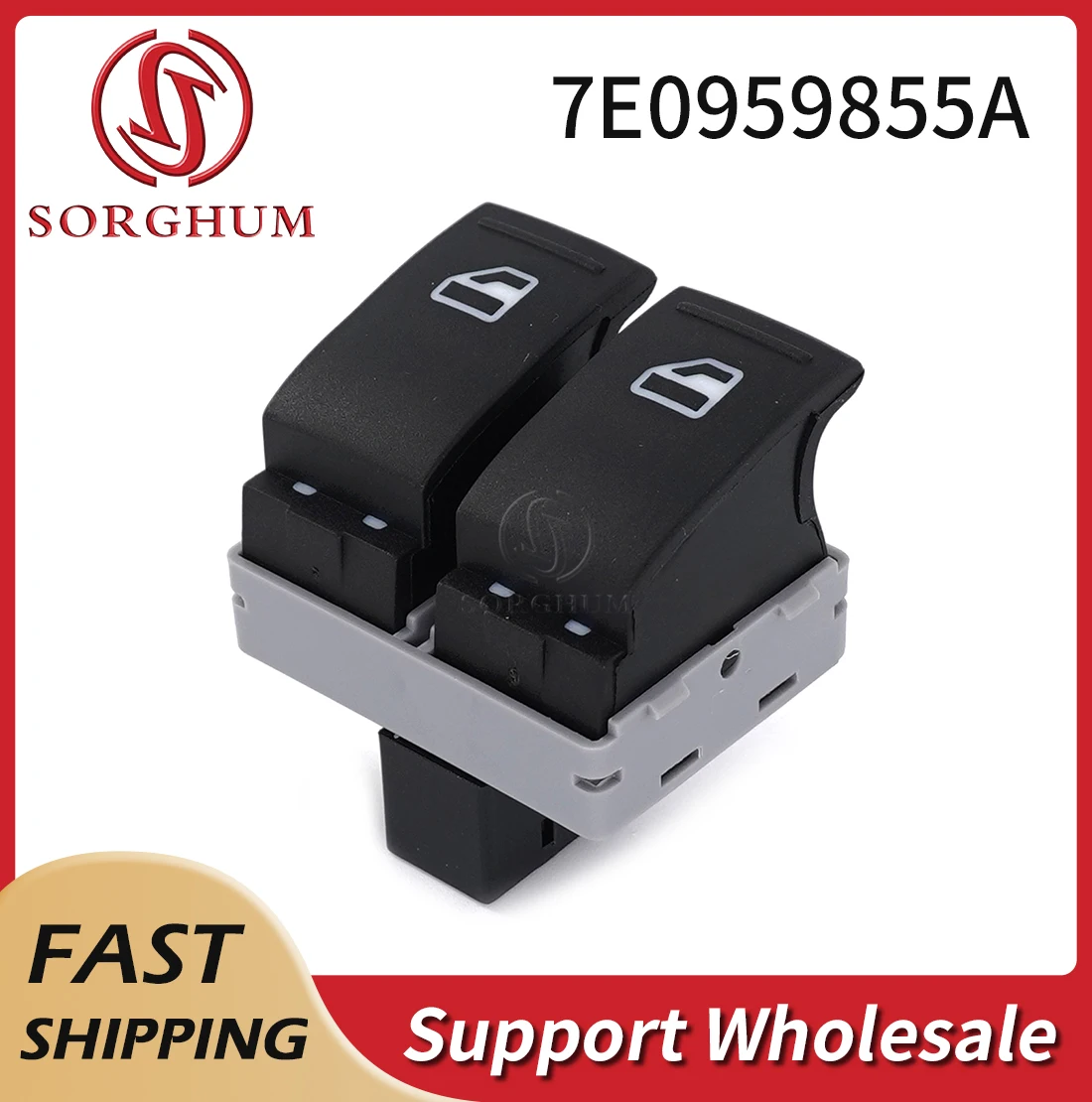 

Sorghum 7E0959855A New Electric Power Window Switch Lifter Control Button For VW Transporter T5 T6 2005-2014 7E0959855 Car Part