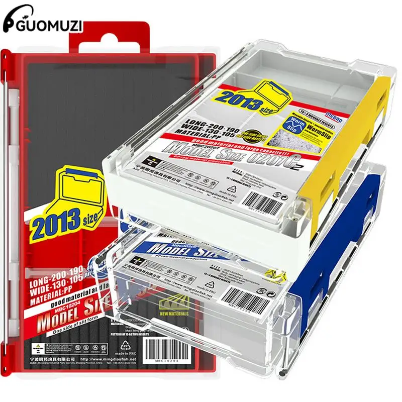 

Fishing Tackle Box Hard Bait Fishing Box Fishing Accessories Lure Hook Storage Case Double Sided Fishing Tool Organizer Boxes