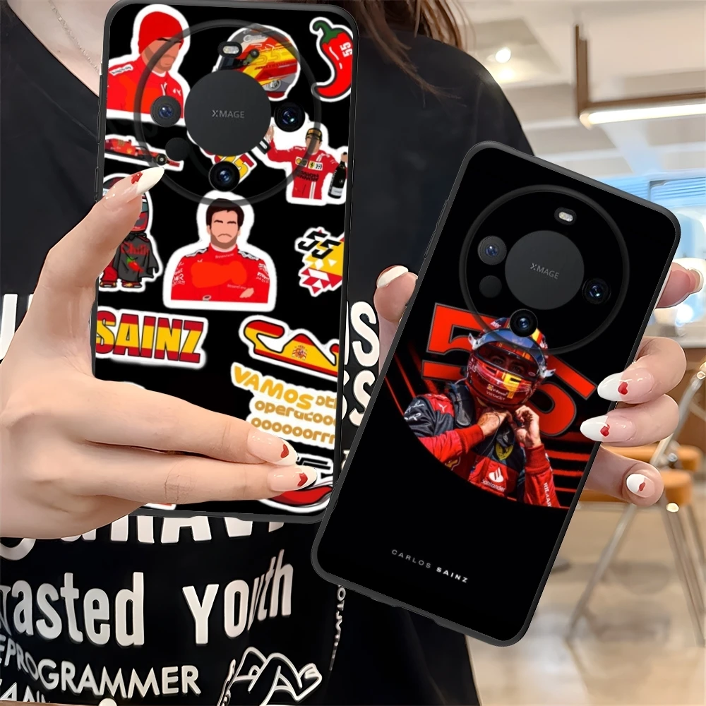F1 Карлос Sainz Чехол для мобильного телефона Huawei Mate 60 50 40 30 20 10 Pro Plus Lite E 5G черный