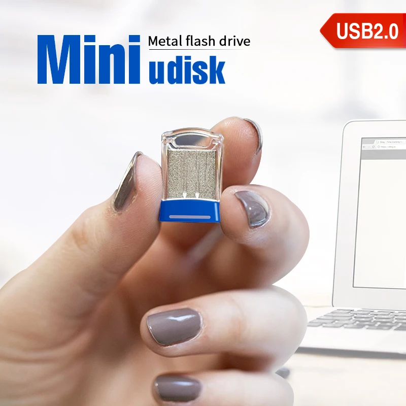 

Mini Metal 2.0 USB Flash Drive 128GB 64GB 32GB High Speed Micro Pendrive Memory Stick 64GB Storage Device USB Drive