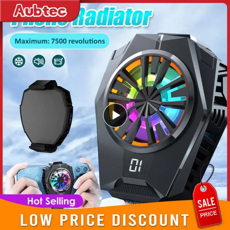 

1~6PCS Mobile Phone Cooler Gaming Cooling Fan Radiator Phone Cooler System Cool Heat Sink Dissipator Back Clip For Cellphones