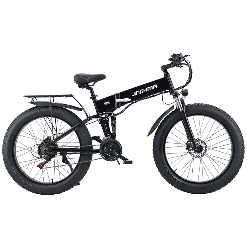 

26 Inch Electric Bicycle Mountain Electric Biking Aluminum Alloy Folding Frame 48v Lithium Battery Front Rear Double Disc Brakes