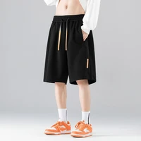 mens shorts summer basketball sweatpants korean fashion casual elastic waist five point pants oversized bottoms male y2k clothes