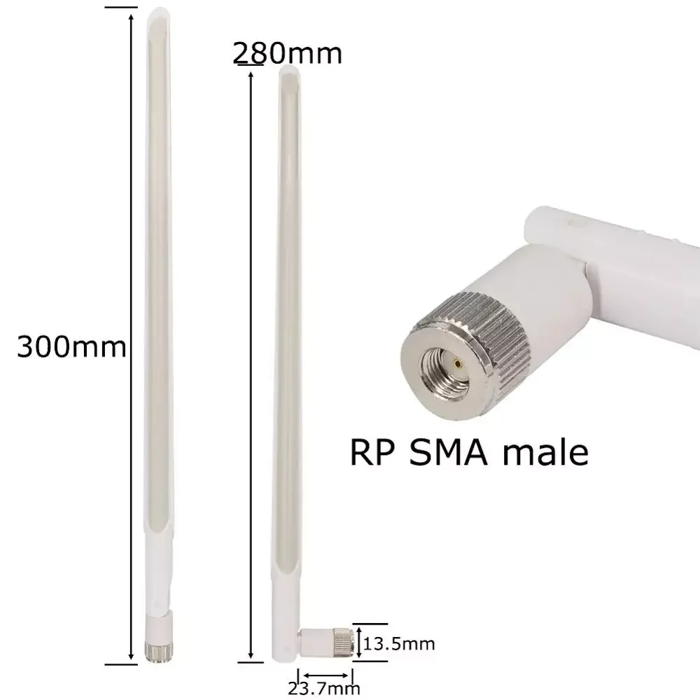 

5 piece 2.4Ghz 10 dbi Aerial RP SMA male Wireless WIFI Antenna Booster Universal Antennas Amplifier WLAN Router Connector