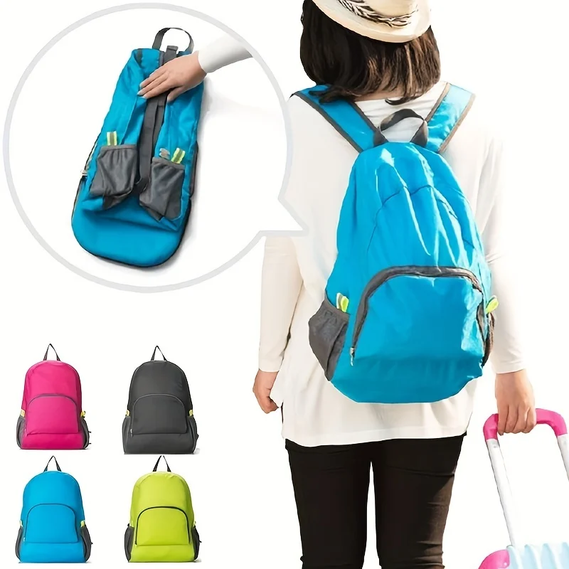 

Lightweight Folding Bag Waterproof Large Capacity Sports Backpack for Outdoor Camping Travel Holiday Travel Accessories