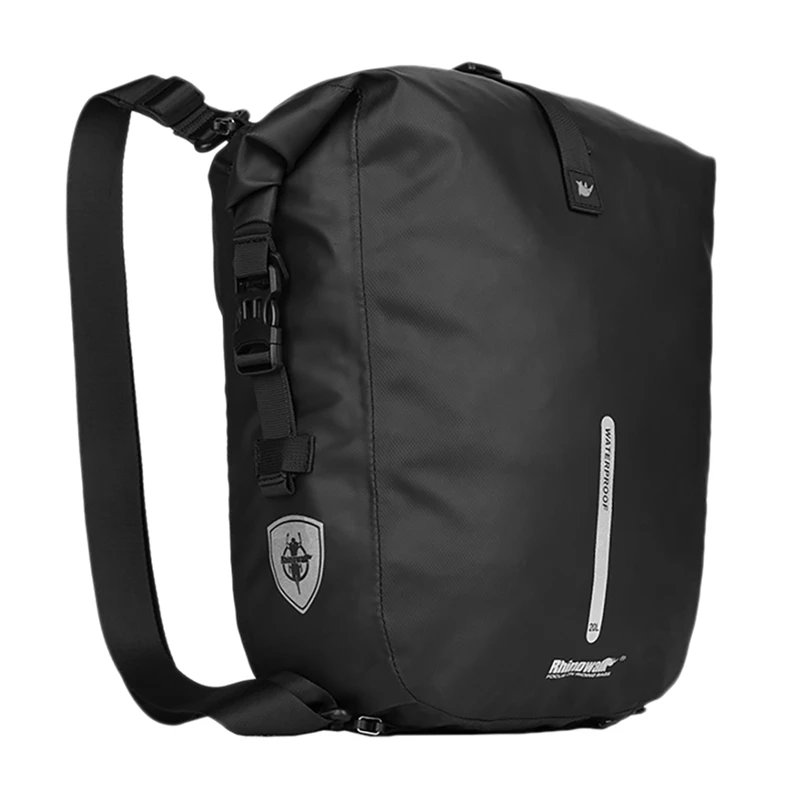 

New Hot Rhinowalk Motorcycle Bag 20L Saddle Bag Back Motorcycle Rear Seat Bag Cycling Shoulder Bag Suitcase Trunk Motor