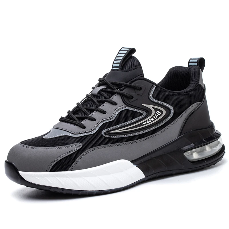 Мужская мода дышащие стальные носки обувь Wrok летние защитные ботинки рабочие