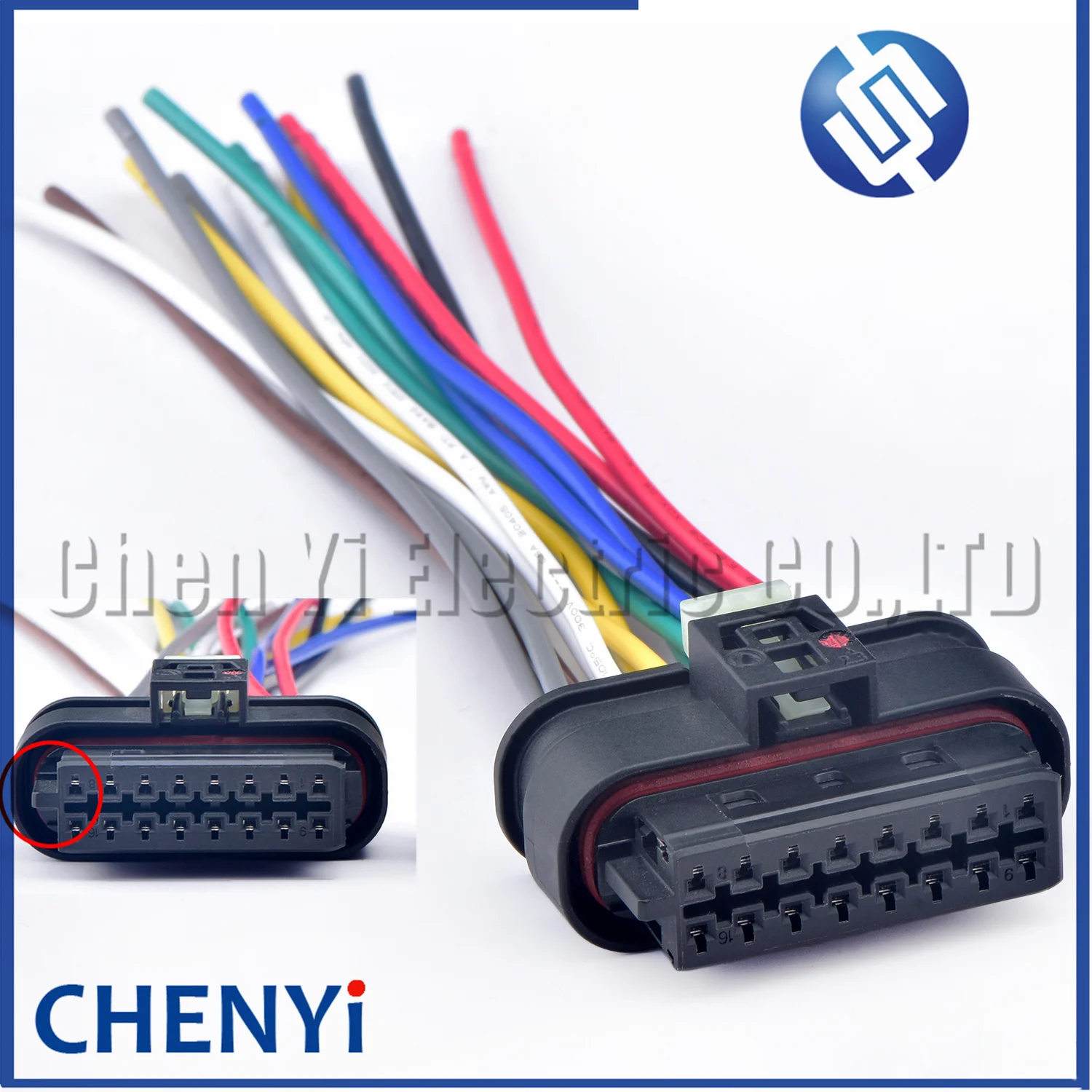 

16-контактный автомобильный радар заднего хода с электрическим проводом и штепсельной вилкой A0001532222 805-587-542 805-587 541-805 588-571 для Benz BMW