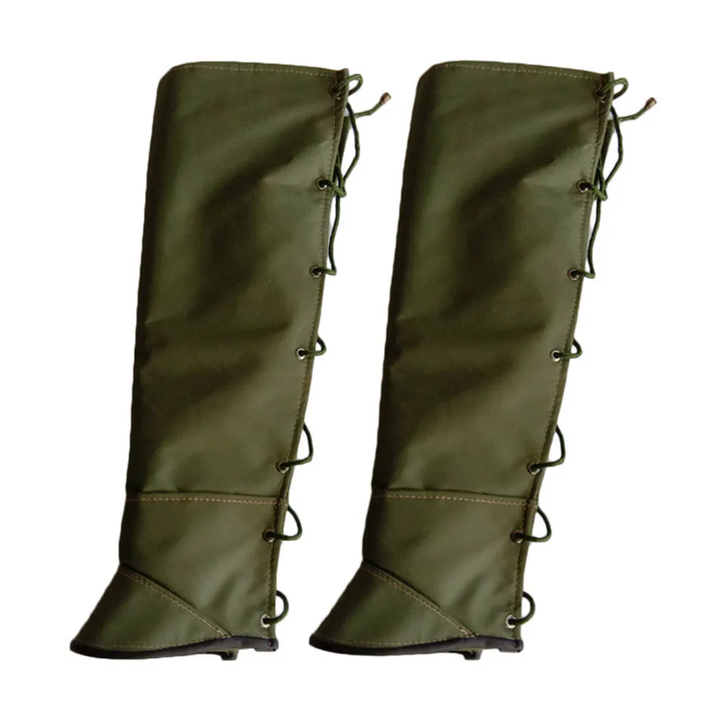 

1pair Snake Protection Walking Outdoor Climbing Cover Legging Canvas Guard Safety Snow Warmer Hunting Half Chaps Hiking Gaiter