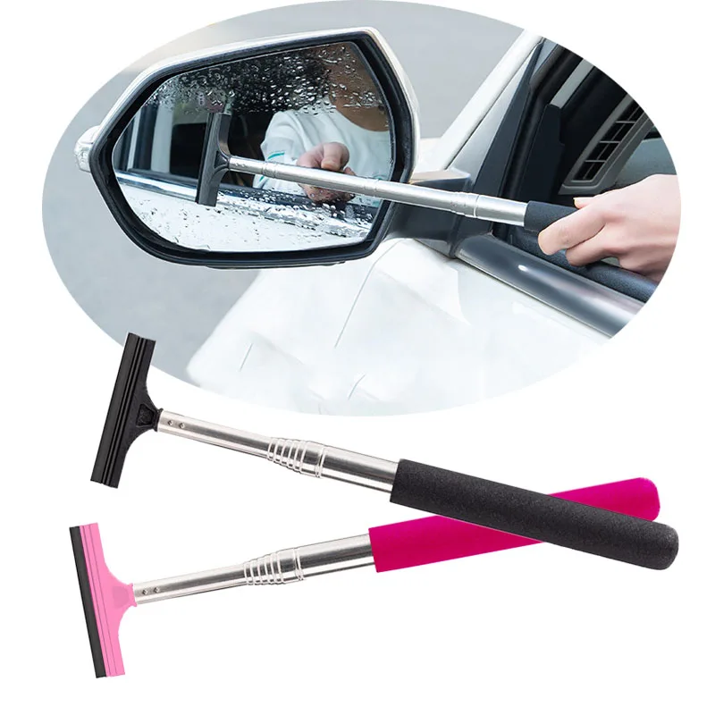 

Rearview Mirror Wiper Reversing Reflective Car Retractable Waterproof Anti-Glare Anti-Fog Glass Mirror Cleaning Supplies Rainy