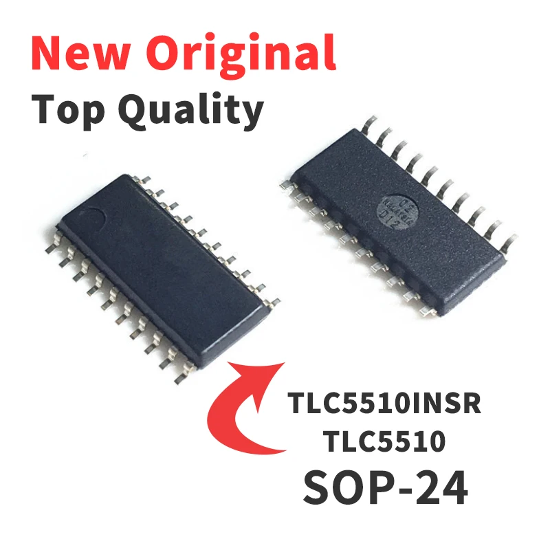 

5PCS TLC5510INSR TLC55101 TLC5510I SOP24 Analog-to-digital Converter Chip IC New Original