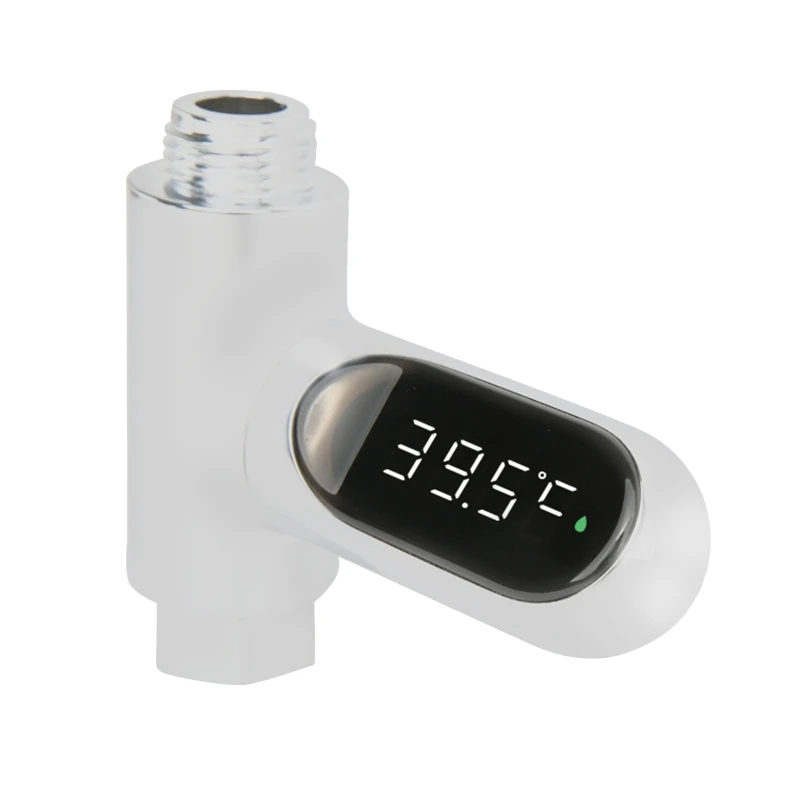 

LED Display Water Shower Thermometer Self-Generating Electricity Water Temperature Monitor Smart Meter Thermometer