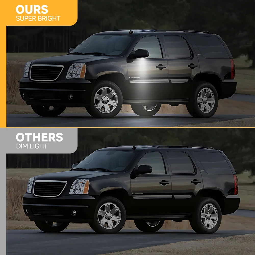 2 светодиодных светильника под зеркалом для Cadillac Escalade EXT ESV GMC Yukon XL Sierra 2500 3500HD лампа