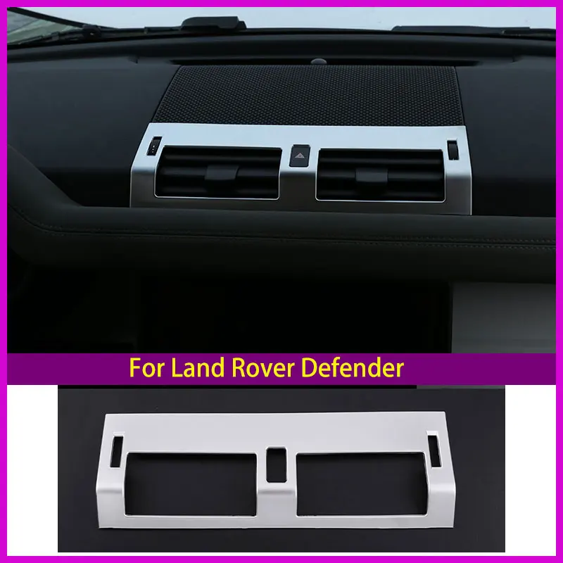 

Для Land Rover Defender 20-21 автомобильный стиль центральное управление воздуховыпускная декоративная панель рамка Abs декоративные наклейки интерье...