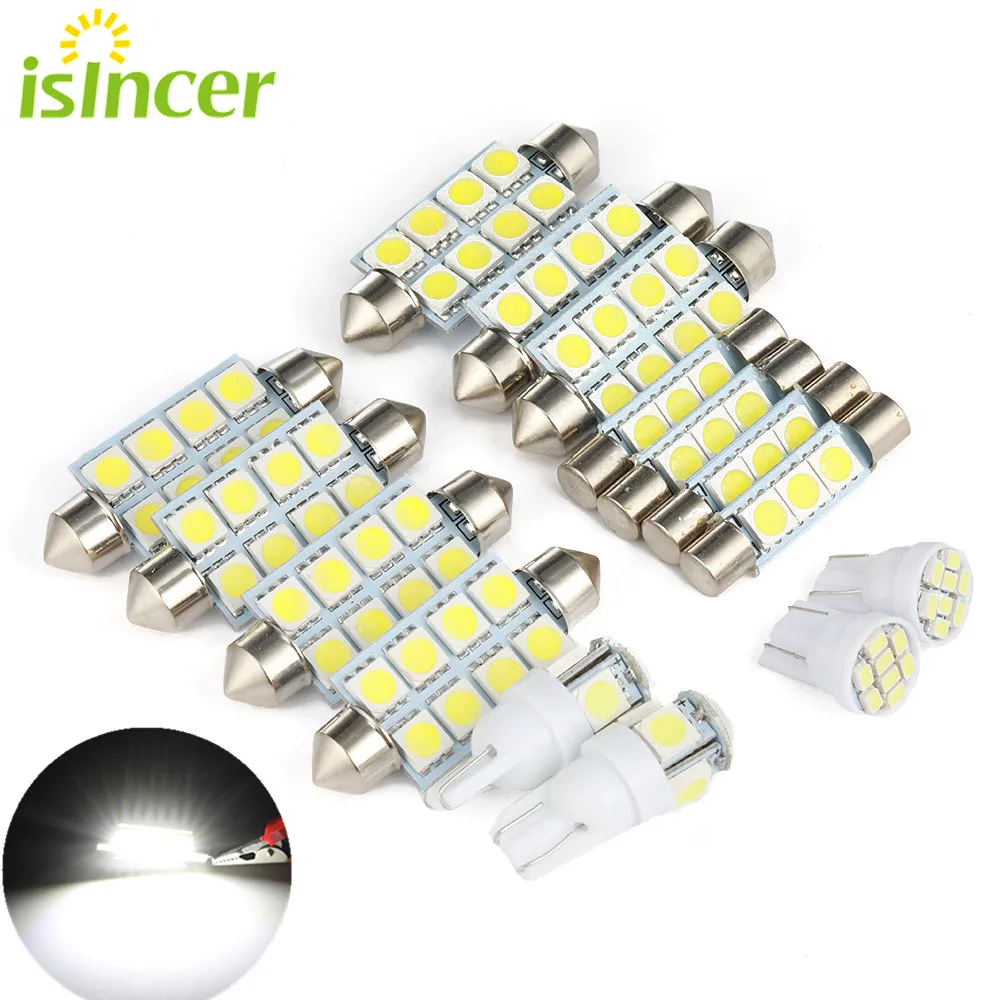 

15PCS/Set Super Bright T10 Led Canbus Festoon Lamp For Chevy Tahoe 2007-2015 Car Interior Lights Lamp Replacement Bulbs Kit