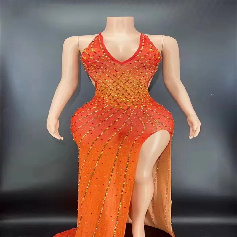 

H345 цветастый Комбинезон ночной клуб полный кристалл новые Стразы бриллианты сверкающие Бальные комнаты современные без рукавов празднивечерние