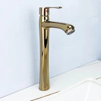 rose gold 304 stainless steel washbasin tall faucet