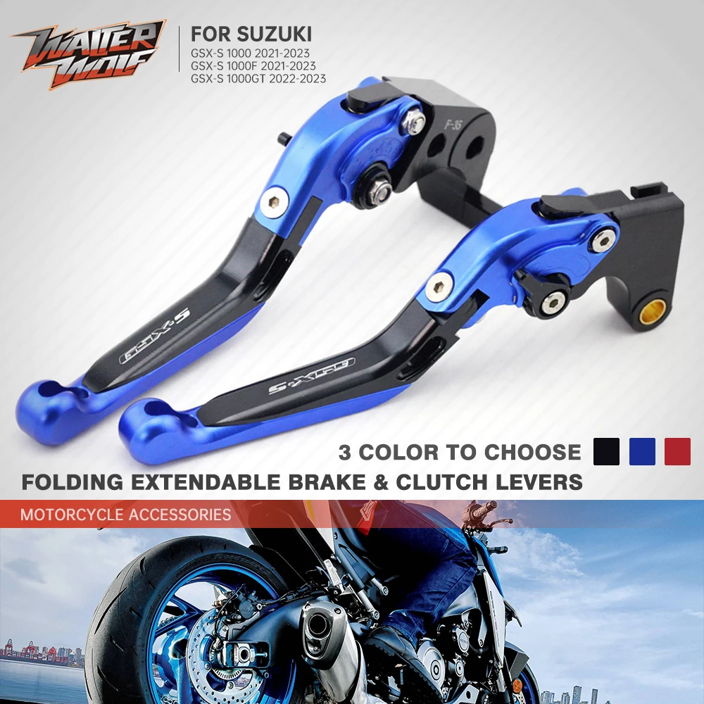

GSX S1000 Folding Brake Clutch Levers For SUZUKI GSX-S GSXS 1000 F GT 2021 2022 2023 Motorcycle Adjustable Extendable Handles