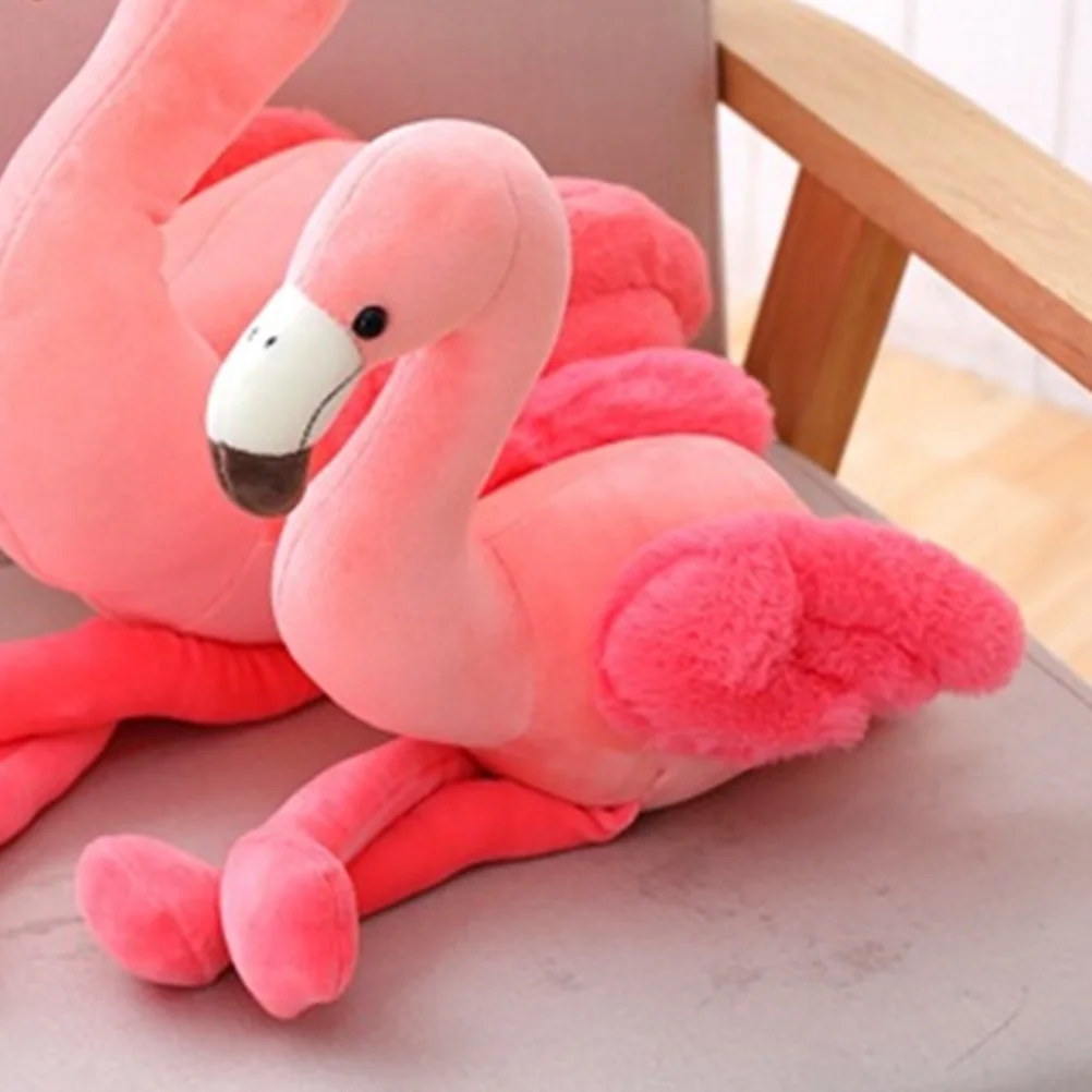 

Детская набивная Подушка с фламинго, роскошная подушка для подростков, животные, украшение, Плюшевые аксессуары, игрушка