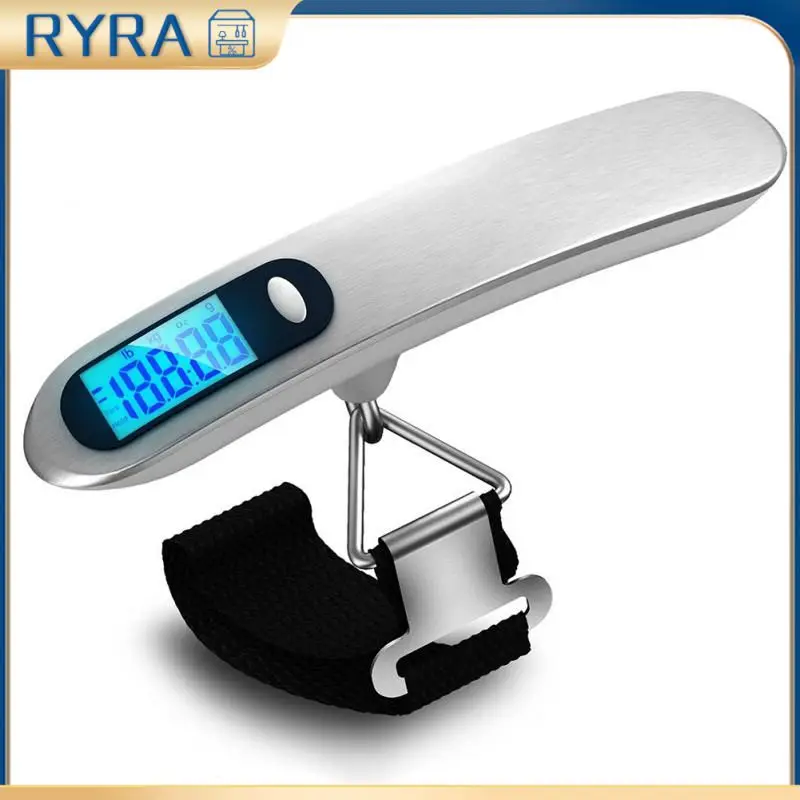 

Digital Scales Portable 50kg Traveling Bag Hanging Scale Stainless Steel Weighs Fishing Scale Electronic Scale Lcd Luggage Scale