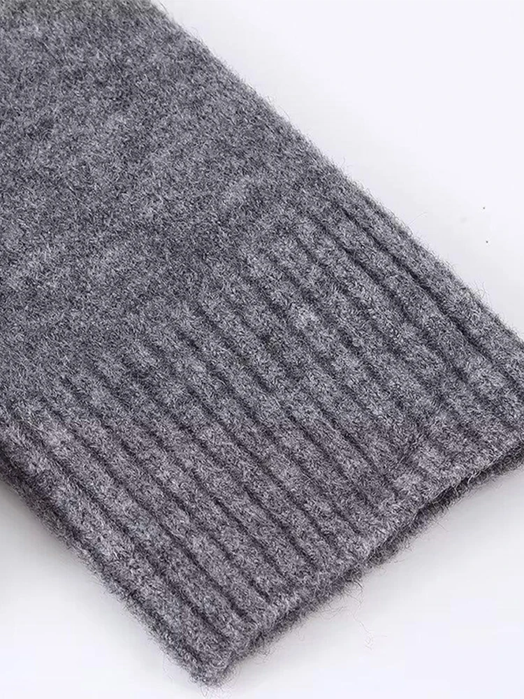 Повседневные вязаные укороченные пуловеры в полоску женские свободные свитера с