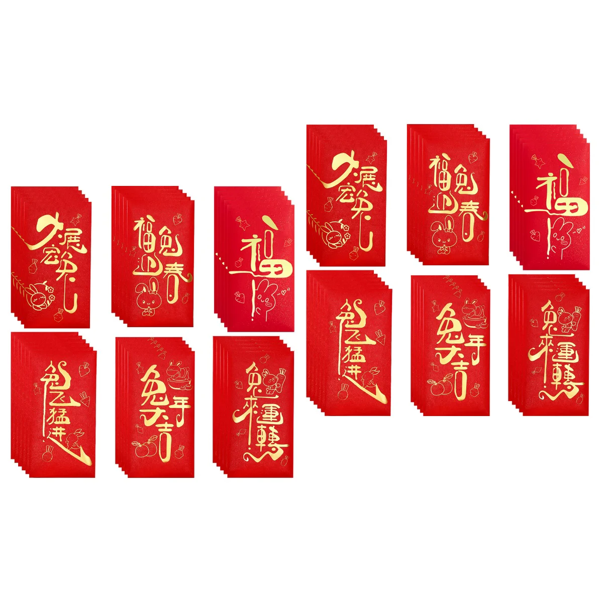 

Red Year Envelope Rabbit Money Packet Spring Festival Envelopesnew Gift Bunny Bao Hong Zodiac Luckyparty The Supplies Chinese