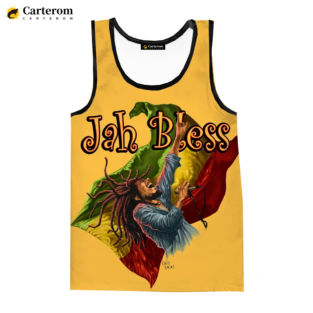 

Модные женские майки в стиле хип-хоп с надписью «Jah», футболки без рукавов, топы в стиле Харадзюку с цифровым принтом, футболки большого размера с 3D принтом