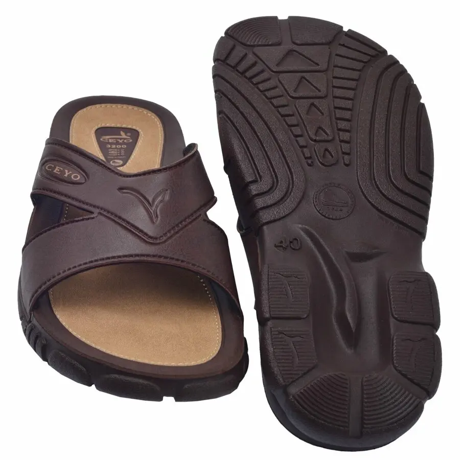 

Slippers Ceyo Casual Daily Anatomic Mens Shoes Brown