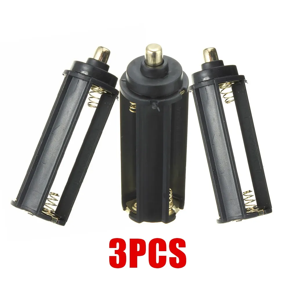 

3pcs Battery Holder Flashlight Battery Holder Accessory 4.5V Battery Holder Used To Transfer 3*AAA To 1*18650 Holder Holder