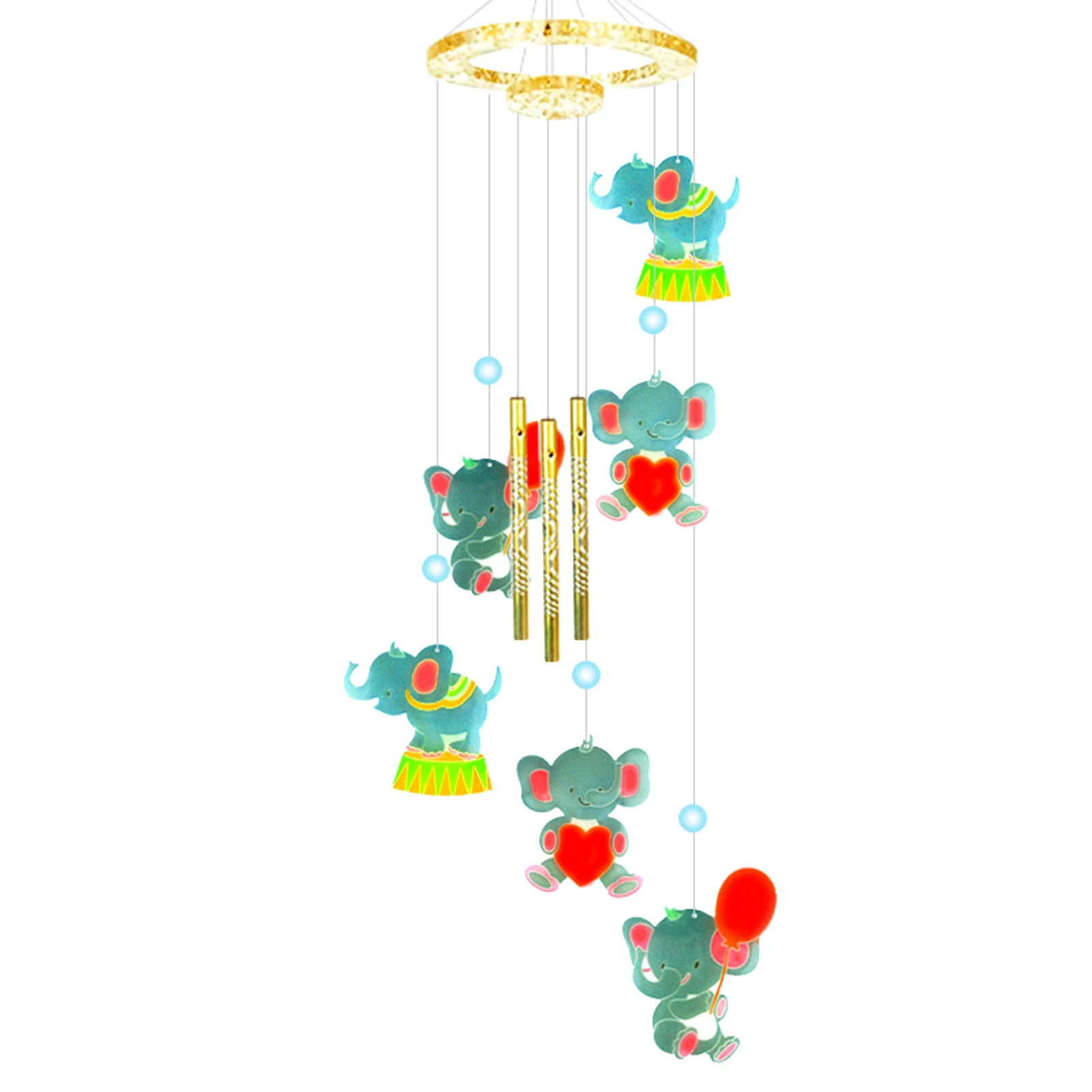 

Resin Molds Silicone Kit Wind Chime Making Mold DIY Wind Chimes Epoxy Elephant Shape Mold For Create Art Home Party Decorations