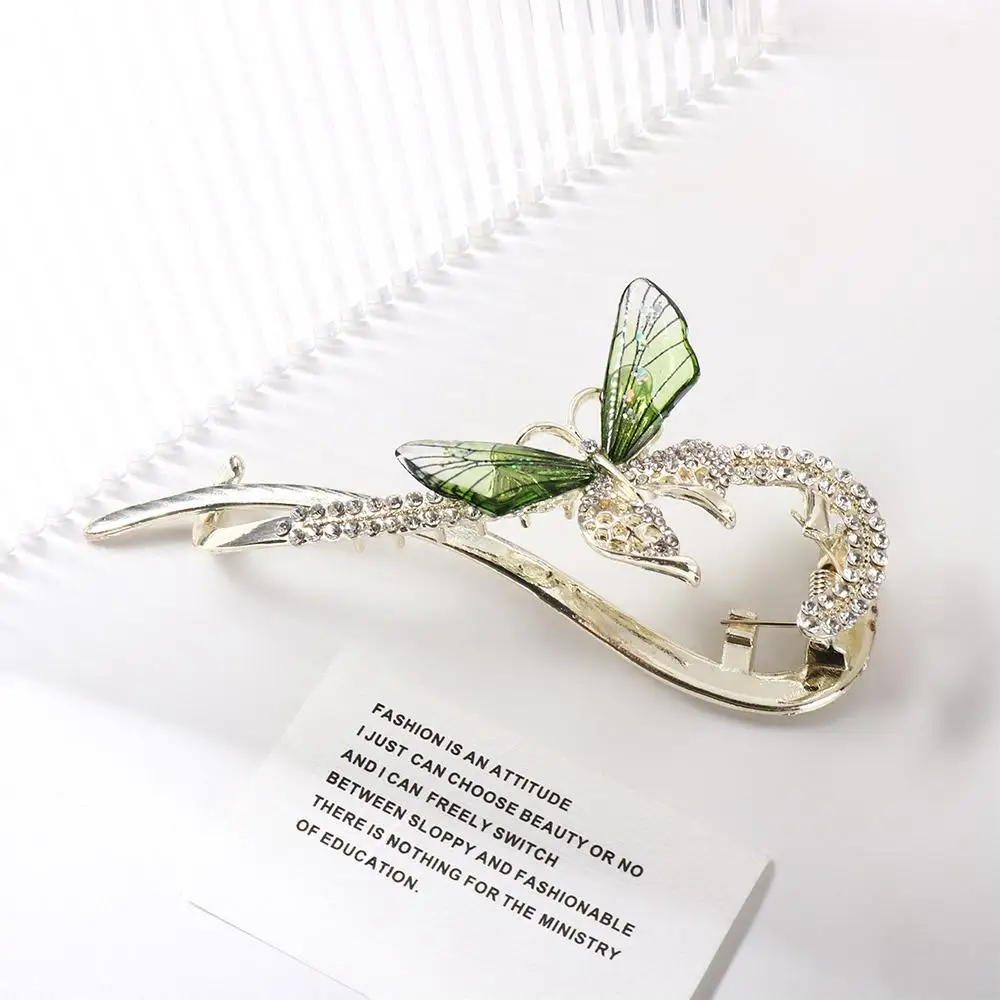 

Ponytail Holder Rhinestone Hair Accessory Barrettes Girl Hairpin Headdress Korean Style Hairpin Women Hair Clip