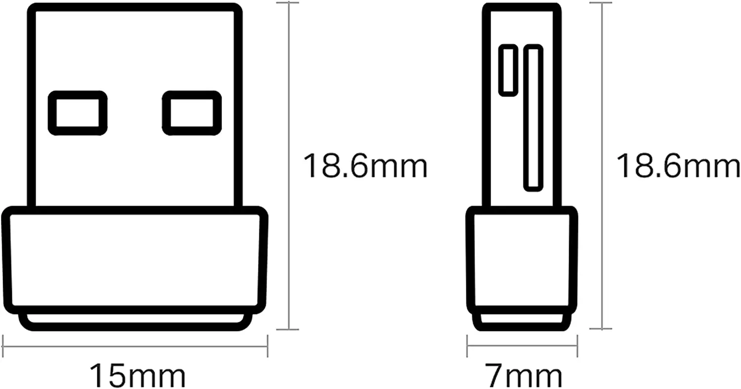 

AC600 Archer T2U Adaptador USB Wireless Nano