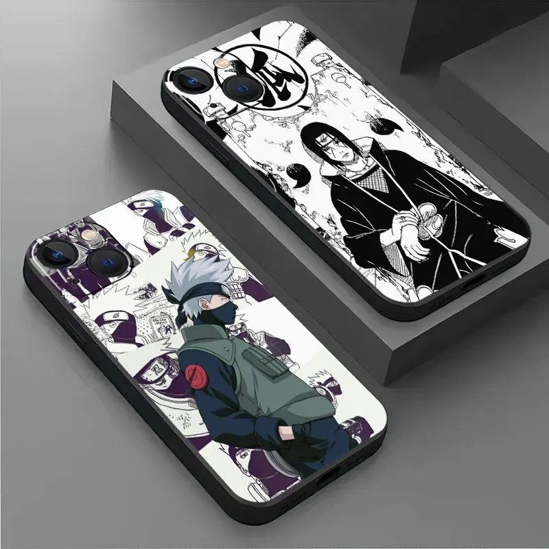 

Naruto Naruto Anime Case For Apple iPhone 14 13 11 12 Pro XR X XS 13Pro 12Mini 13Mini 7 8 Plus SE 2022 Black Soft Phone Funda