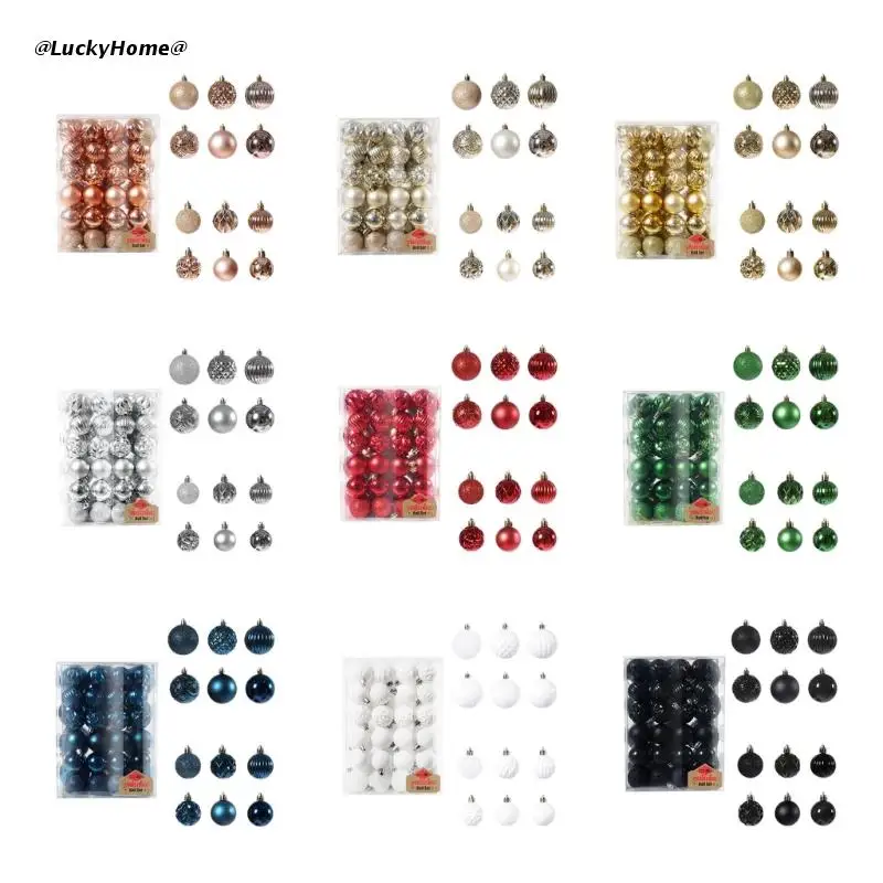 

11 мкА, 48 шт., новогодние украшения в виде шаров