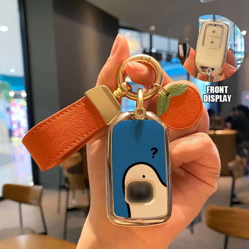 Чехол для автомобильного ключа брелок аксессуары милый Honda Fit GP5 Shuttle Gp8 JADE VEZEL City