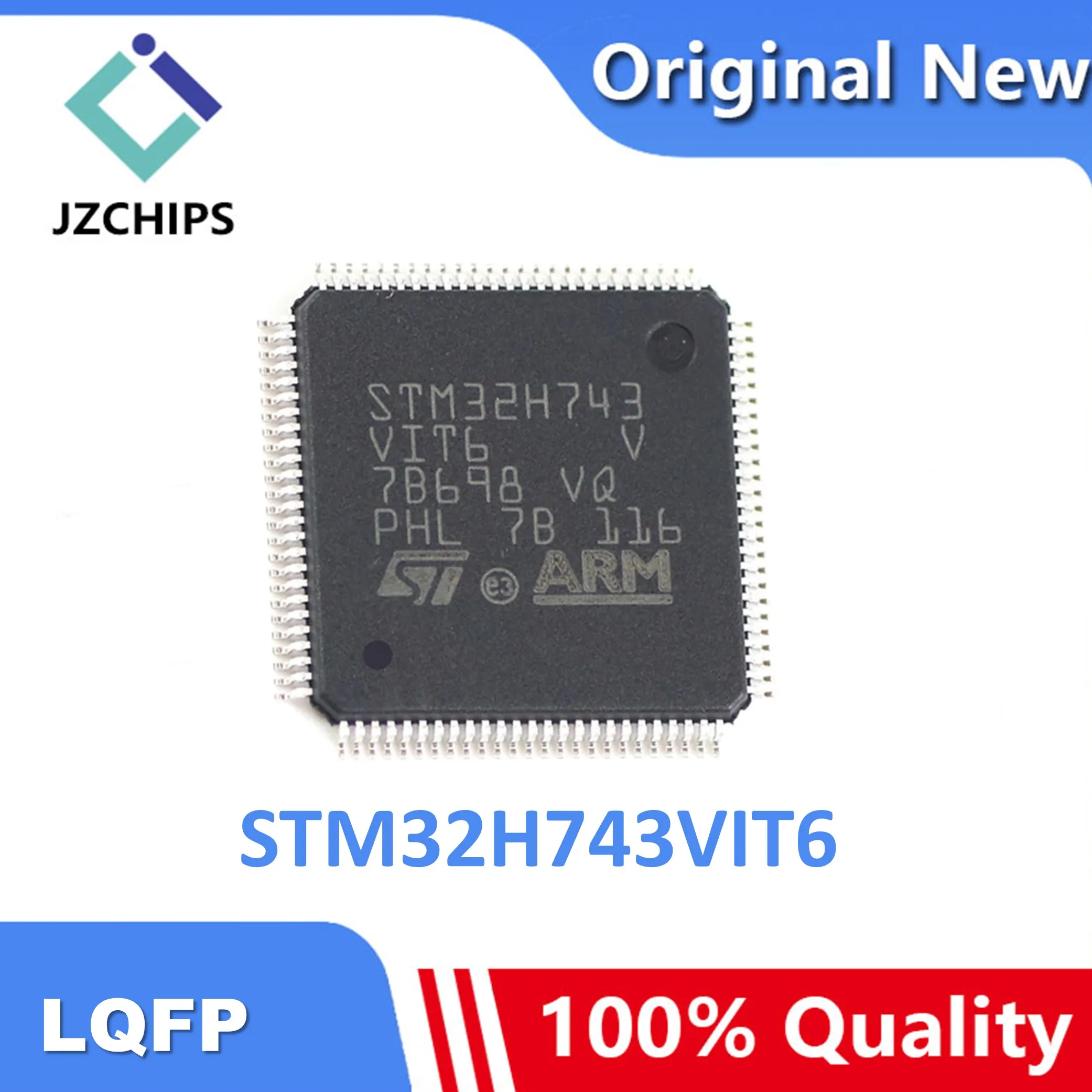 

1pcs/lot Original Genuine STM32H743VIT6 LQFP100 STM32 High Performance MCU STM32H7 Series Single Chip microcontroller LQFP-100