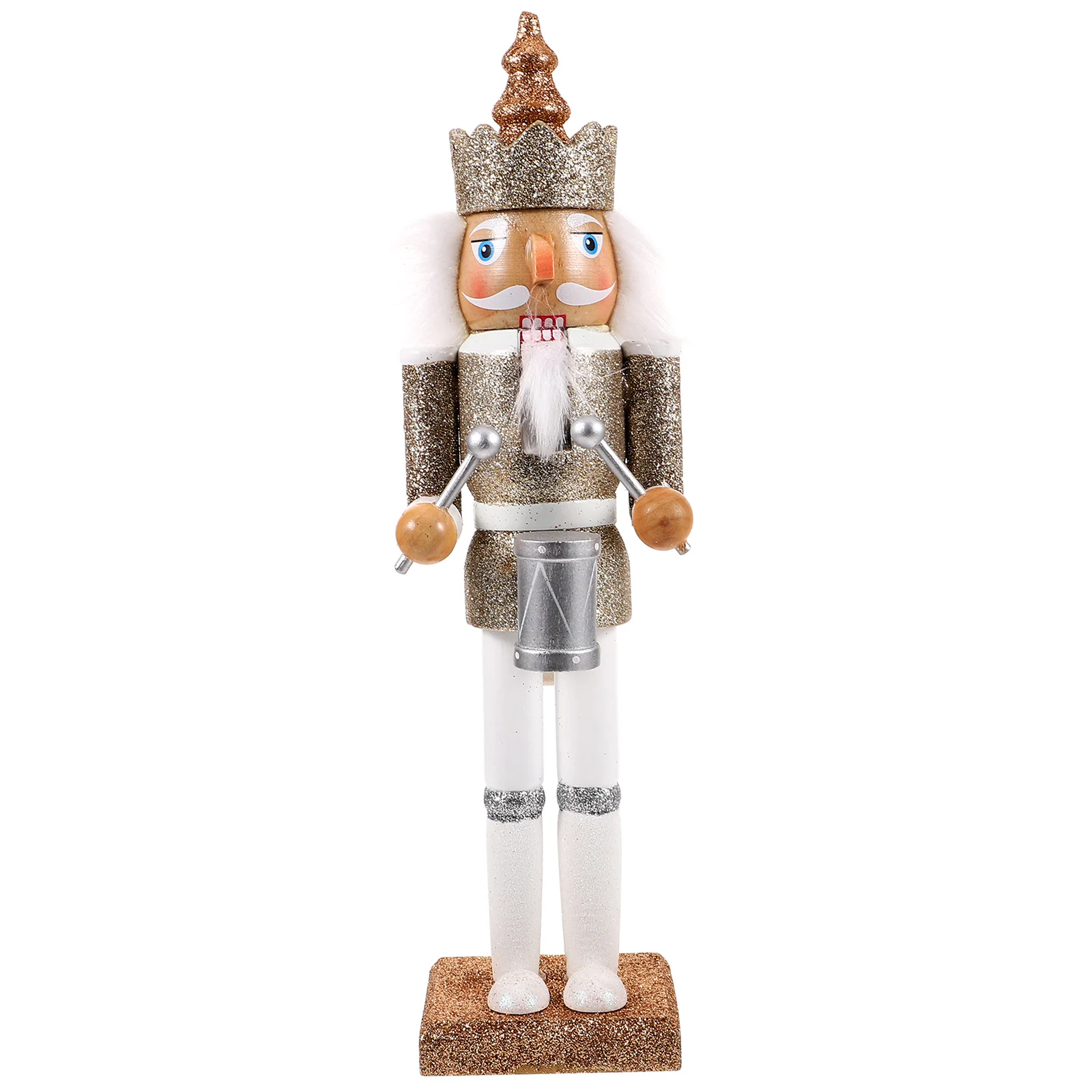 

Nutcracker Decor Small Christmas Table Decorations Ornaments Kids Desktop Puppet Figures Child Wooden
