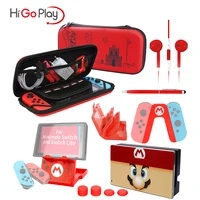 higoplay 13 in 1 switch super mario bundle pack for nintendo switch case protector grip case dock cover games holder headphone