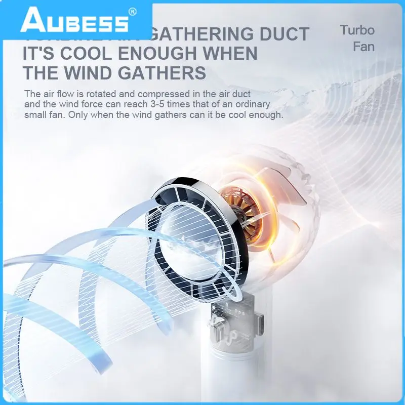

Desktop Fan Leafless Usb Charging Pocket Fan Household Creative Turbo Fan Small Fan Home Accessories Turbo Ventilador Large Wind