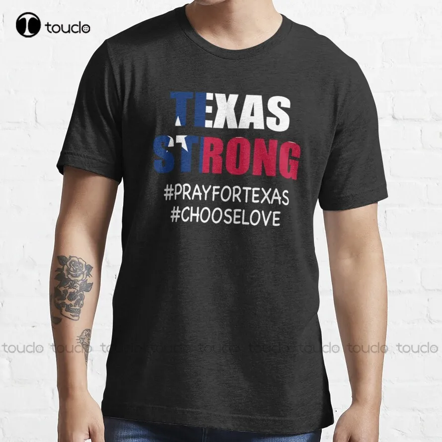 

Техасский сильный | Надпись молитва за Техас, выбор любви, трендовая футболка, индивидуальный Aldult, Подростковая футболка унисекс с цифровой печатью, футболка