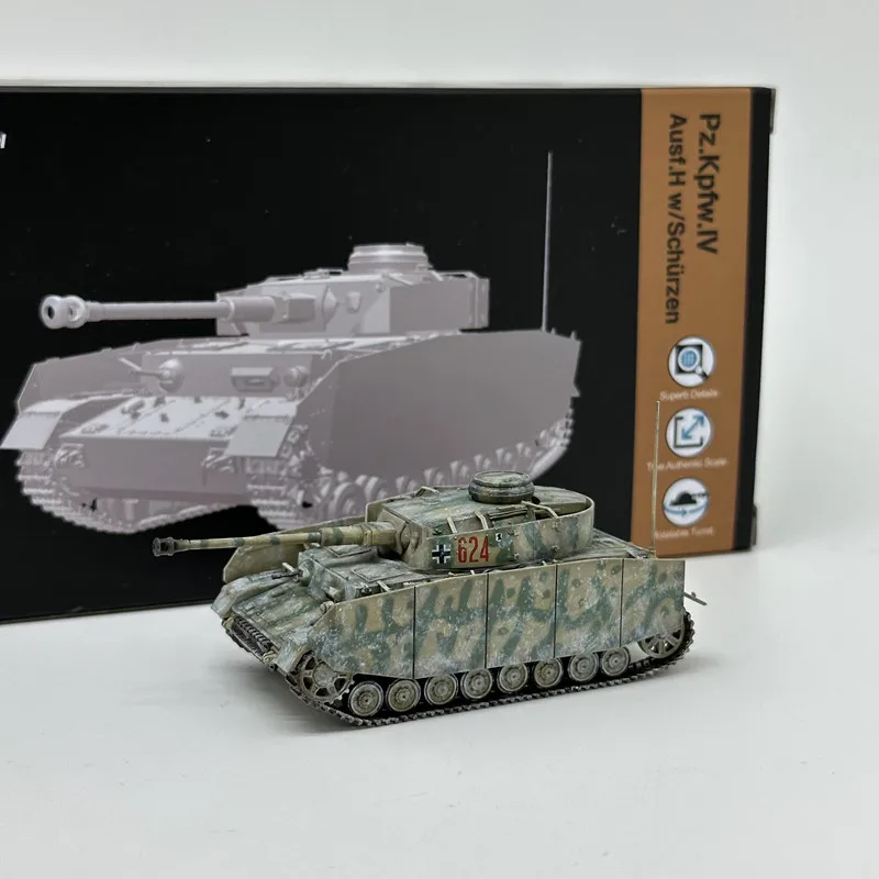 НОВЫЙ Бак в масштабе дракона 1/72 Pz. Kpfw.IV Ausf.H w/Schurzen Tank Снежная живопись модель 63261