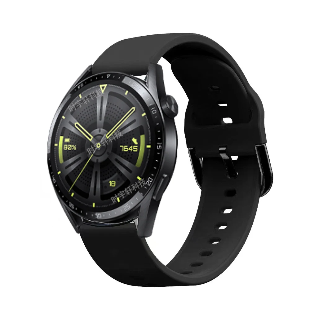 Ремешок 20 мм 22 для Huawei Watch GT 3 42 46 силиконовый браслет 4/GT 2 Pro/3 Pro 43 мм/2E/Runner Correa