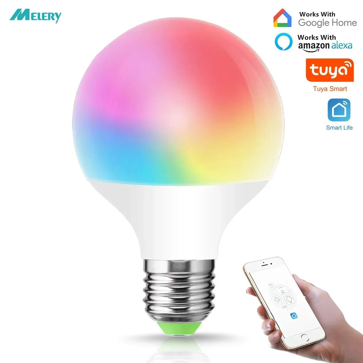 

Melery Smart RGB Светодиодная лампа E27 12Вт