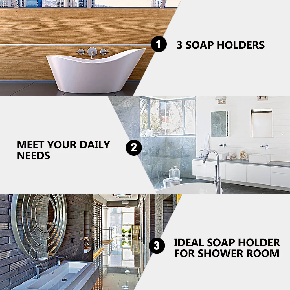 3 шт. держатель для мыла бамбуковый поднос контейнер Hallow Case блюдо бежевый