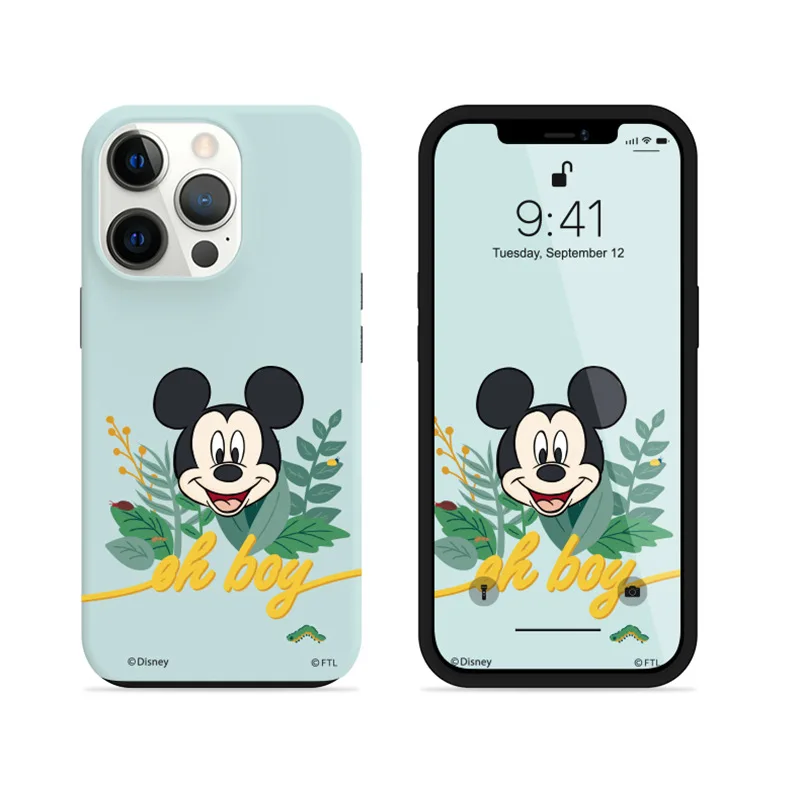 

Cartoon Minnie and Mickey couple xr mobile phone case for Apple 13promax double layer 12 hard 11 protective sleeve xs