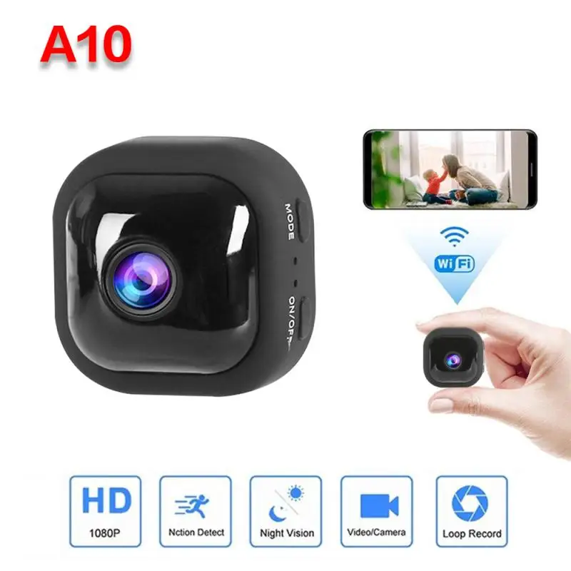

Мини-камера видеонаблюдения 1080P с Wi-Fi, датчиком и функцией ночного видения