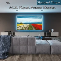 2022 hot ambient light rejecting alr fixed frame projector screen ultra narrow bezel anti light clr projection curtain